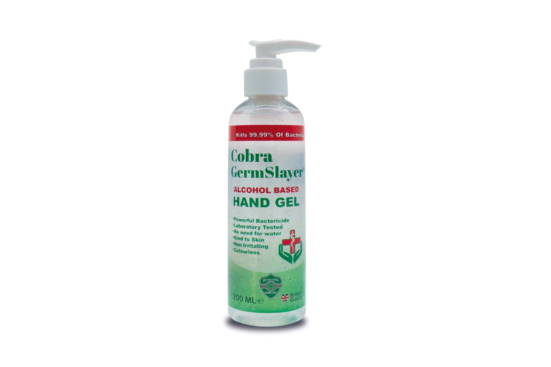 6X200ml Germslayer® Antibacterial Hand Gel Sanitiser