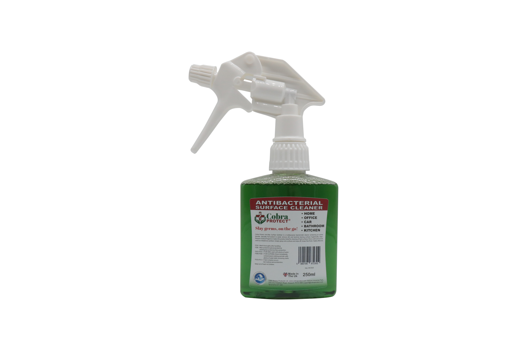 250 ml Anti-Bacterial Surface Sanitiser Spray