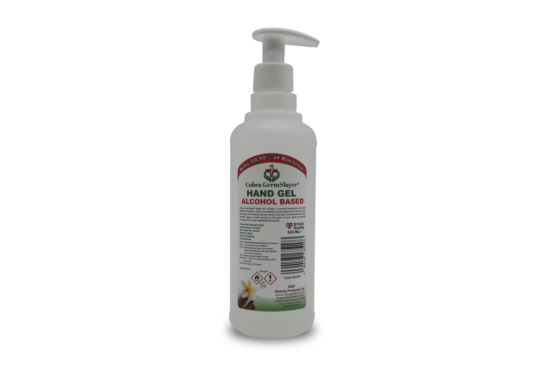 500ml Germslayer® Antibacterial Hand Gel Sanitiser