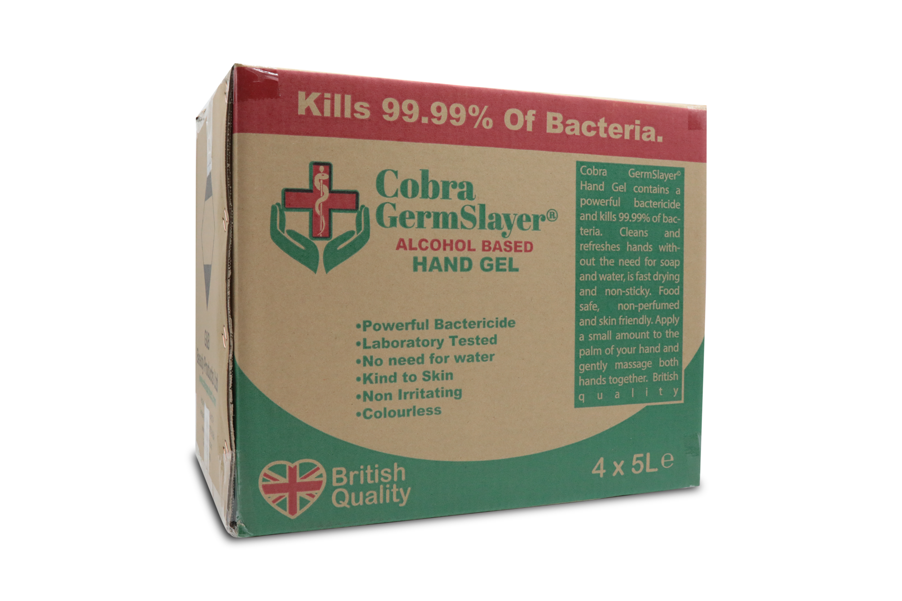 400 x 5L Germslayer® Antibacterial Hand Gel Sanitiser