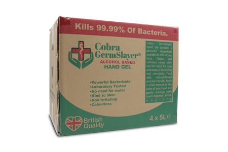 400 x 5L Germslayer® Antibacterial Hand Gel Sanitiser