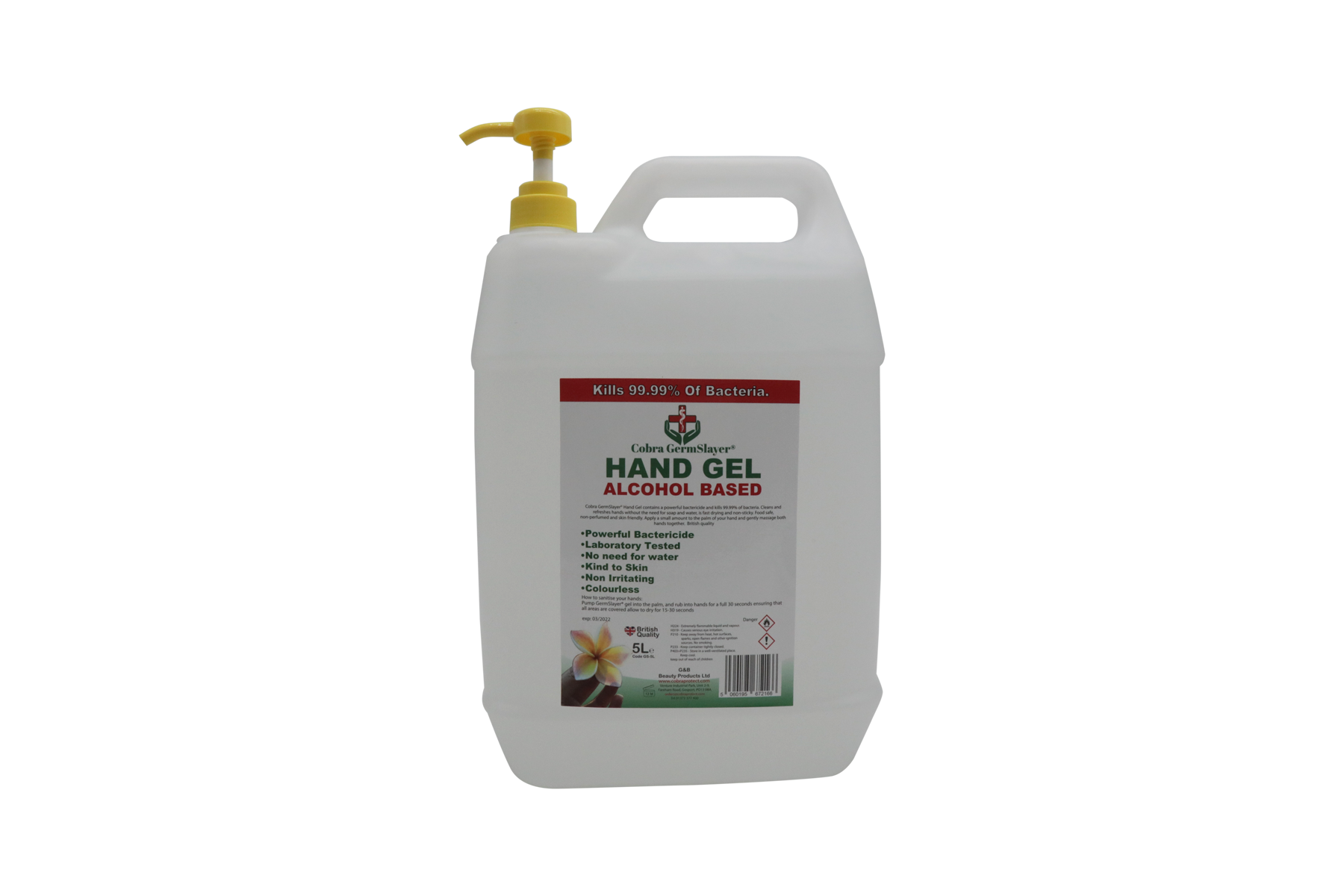 5L Germslayer® Antibacterial Hand Gel Sanitiser
