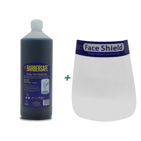 1 L Barbersafe™ + Free 1 Face Shield